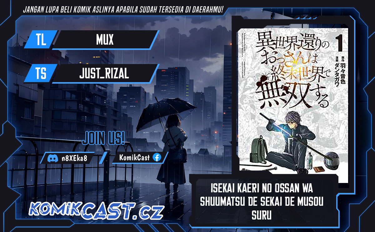 Komik Isekai Kaeri no Ossan wa Shuumatsu de Sekai de Musou Suru - Chapter 21.2