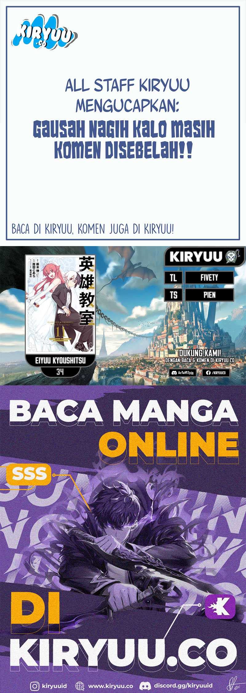 Komik Eiyuu Kyoushitsu - Chapter 34