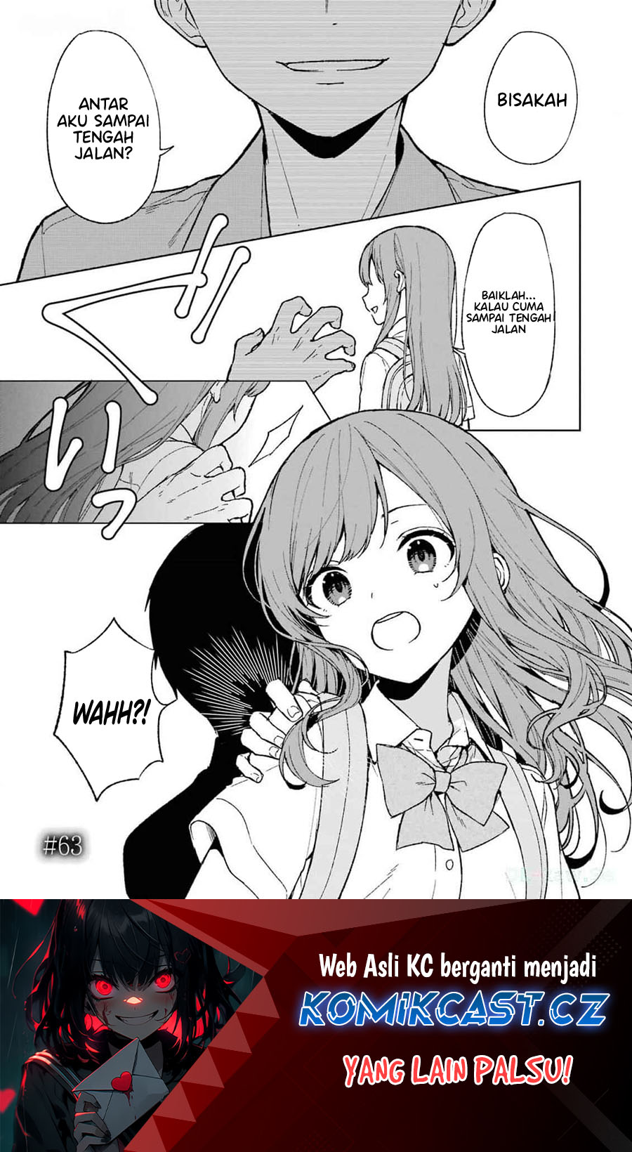 Baca Manga Chikan Saresou ni Natteiru S-kyuu Bishoujo wo Tasuketara Tonari no Seki no Osanajimi datta Chapter 63 Gambar 2