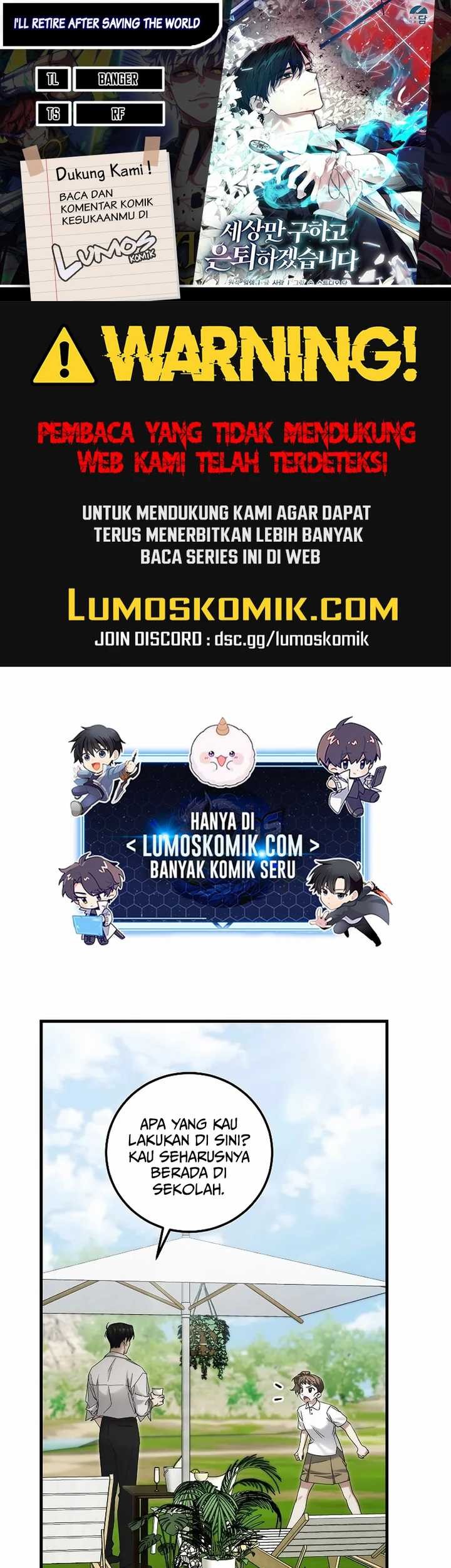 Komik I’ll Retire After Saving the World - Chapter 35