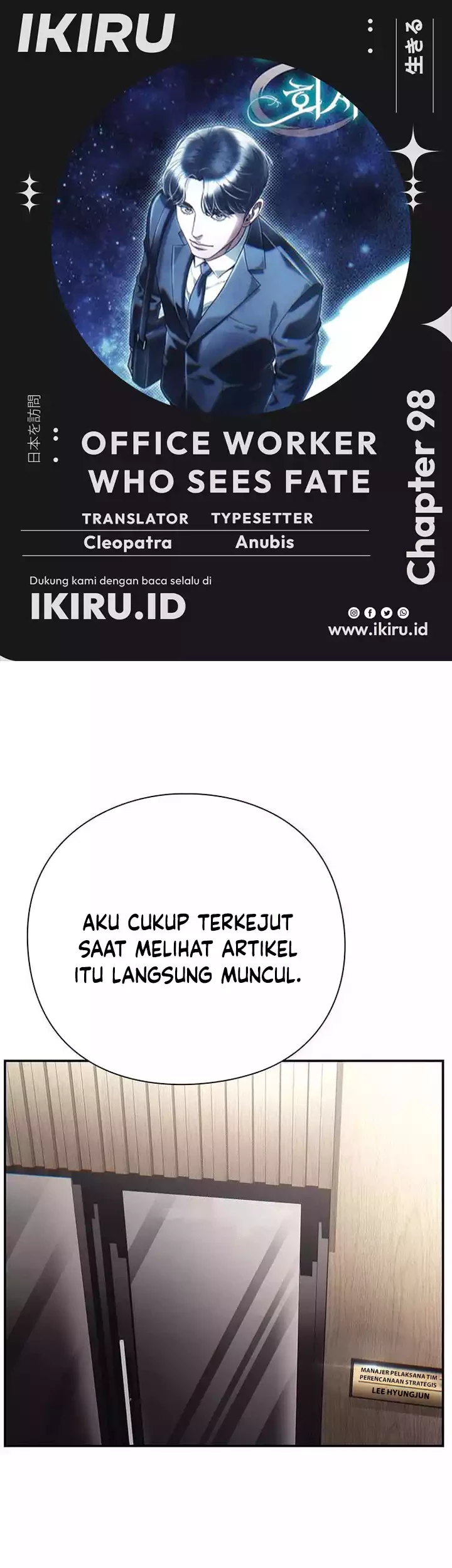 Komik Office Worker Who Sees Fate - Chapter 98