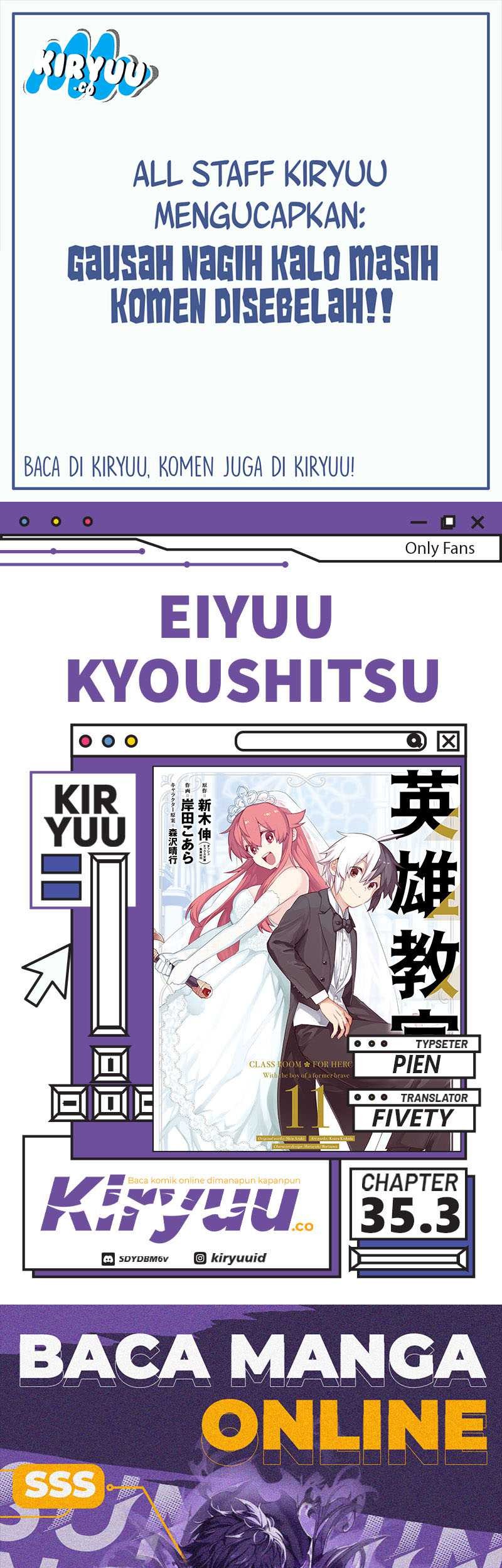 Komik Eiyuu Kyoushitsu - Chapter 35.3