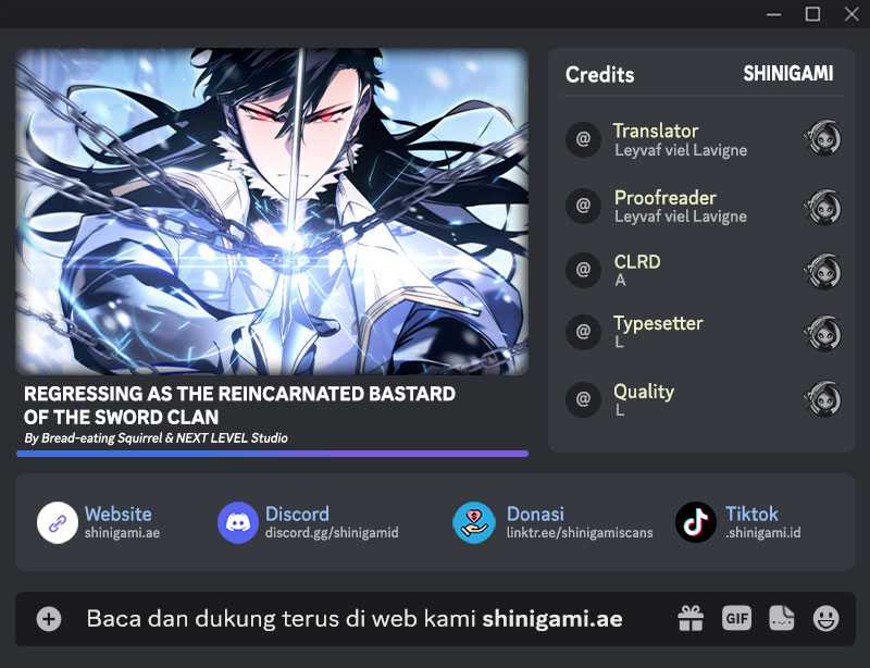 Komik Regressing As The Reincarnated Bastard Of The Sword Clan - Chapter 32