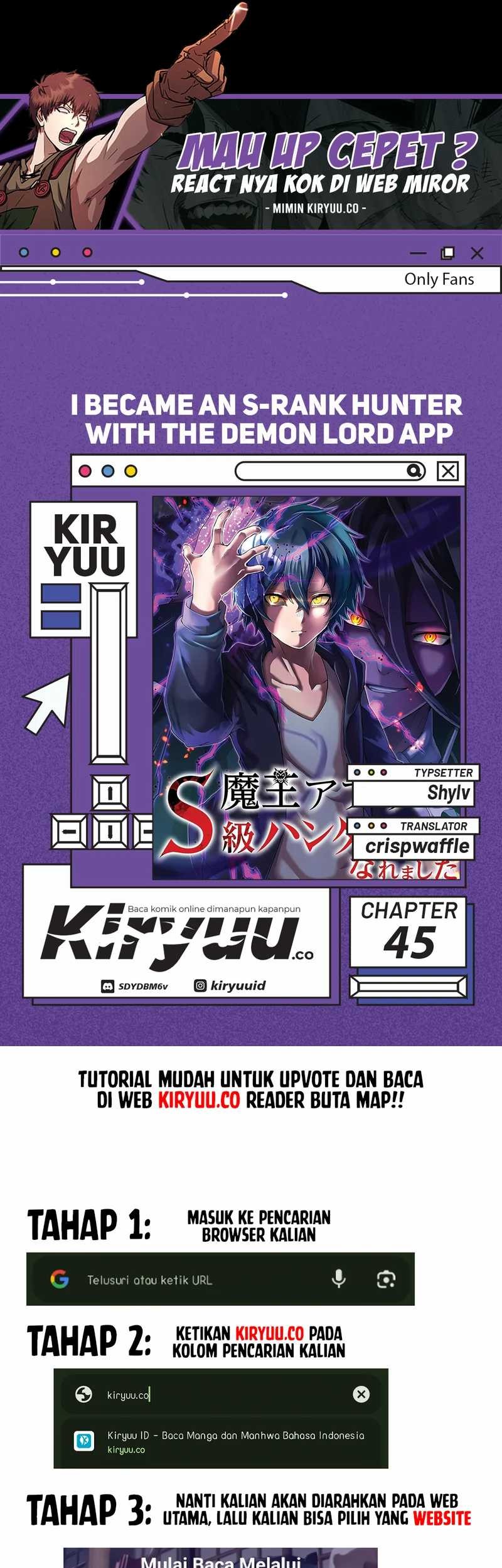 Komik I Became an S-Rank Hunter With the Demon Lord App - Chapter 45