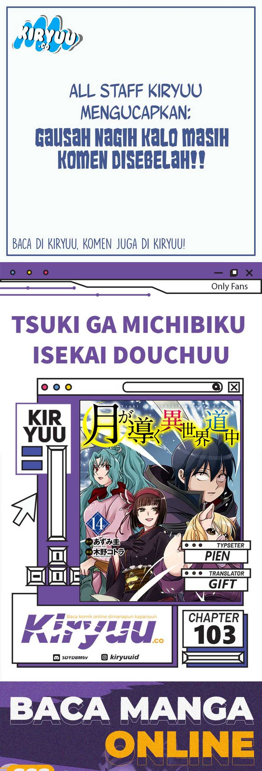 Komik Tsuki ga Michibiku Isekai Douchuu - Chapter 103