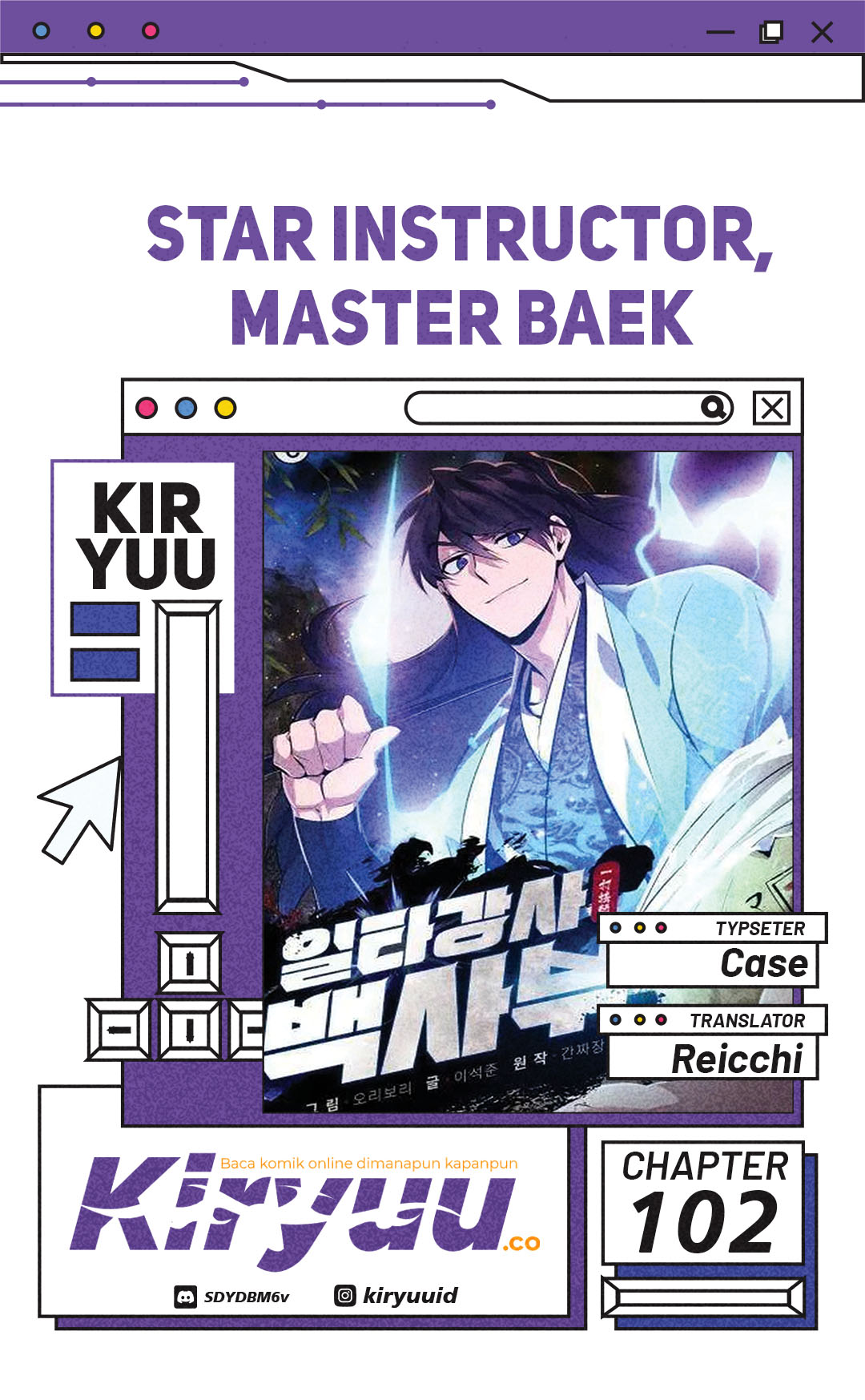 Komik Number One Star Instructor Master Baek - Chapter 102