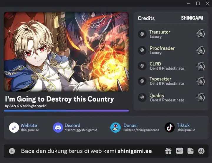 Komik I’m Going To Destroy This Country - Chapter 03