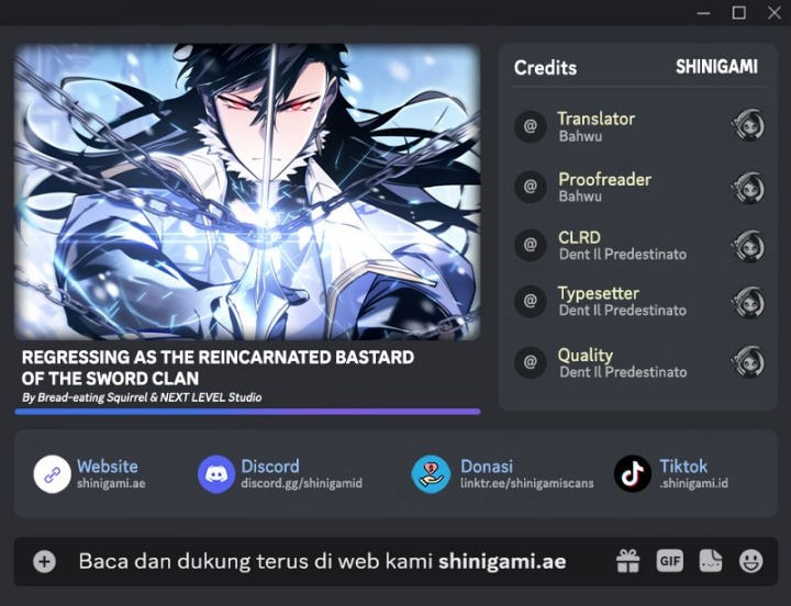 Komik Regressing As The Reincarnated Bastard Of The Sword Clan - Chapter 39