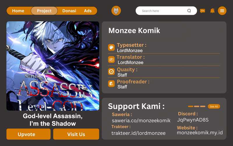 Komik God-level Assassin, I’m the Shadow - Chapter 01
