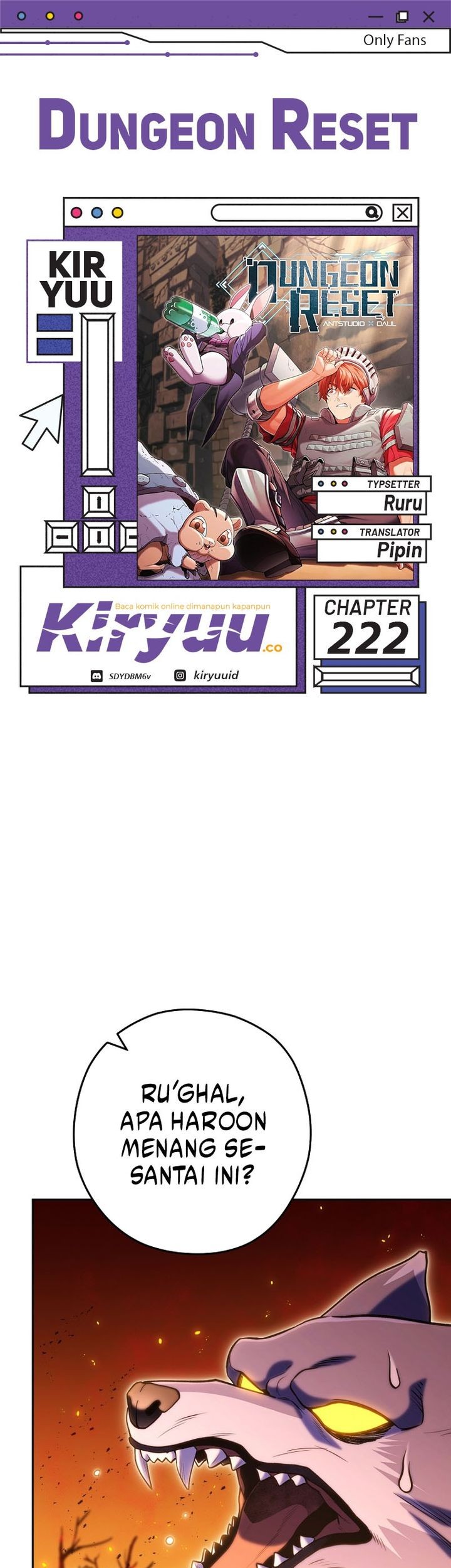 Komik Dungeon Reset - Chapter 222