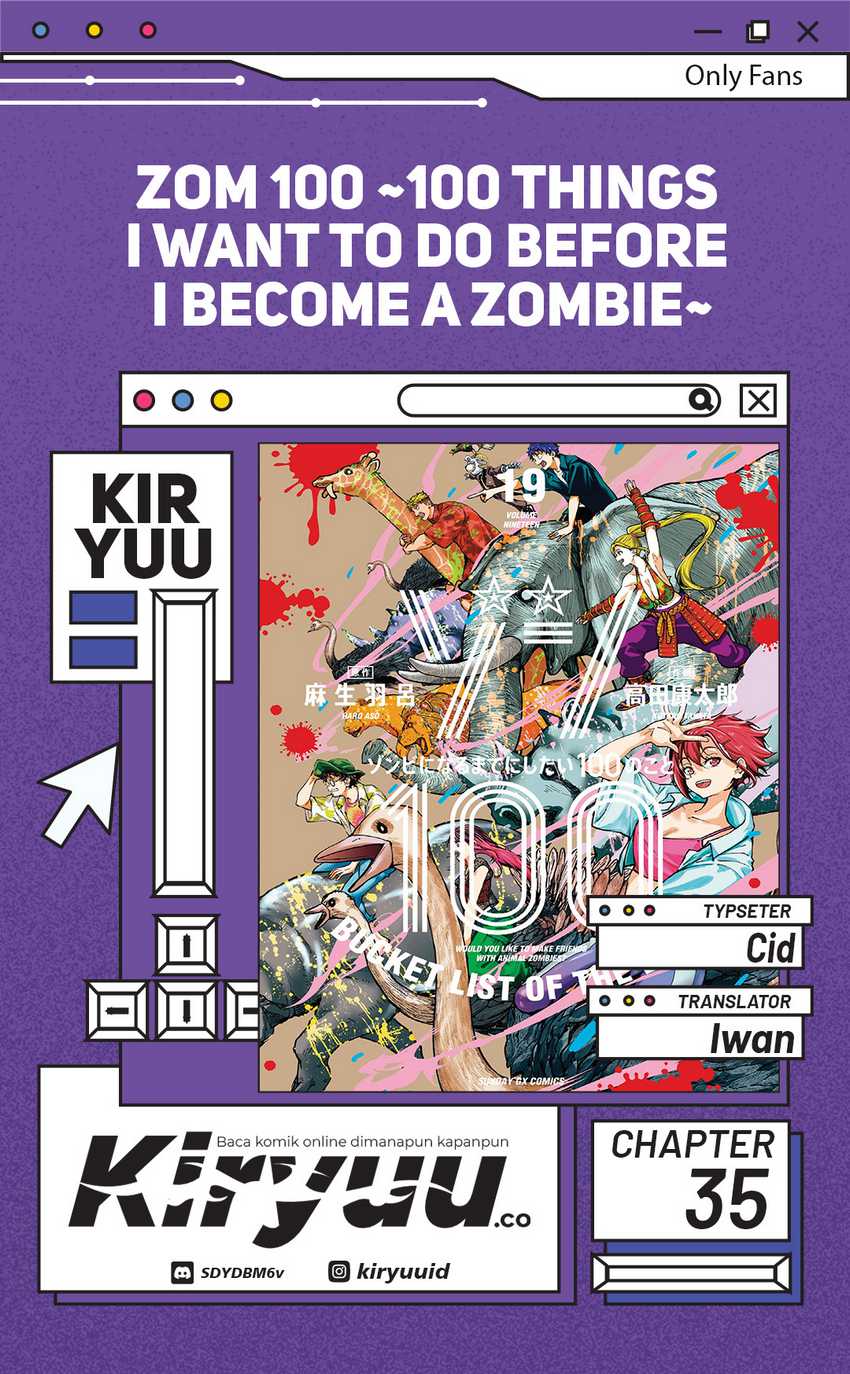 Komik Zombie 100 ~Zombie ni Naru Made ni Shitai 100 no Koto~ - Chapter 35