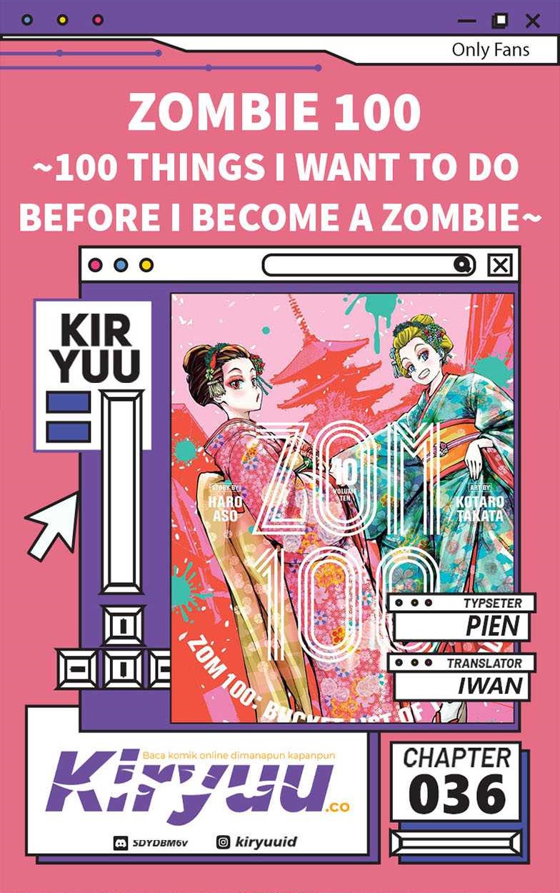Komik Zombie 100 ~Zombie ni Naru Made ni Shitai 100 no Koto~ - Chapter 36