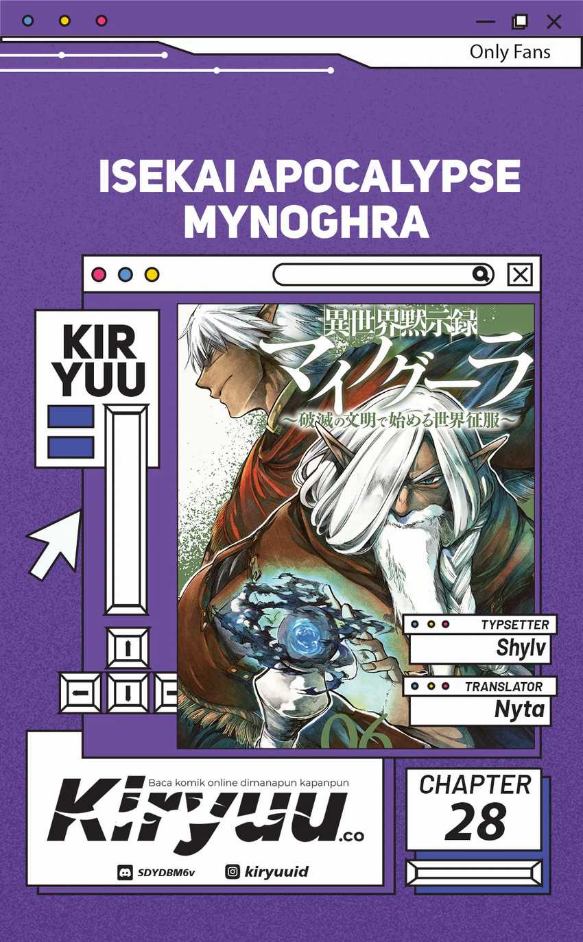 Komik Isekai Mokushiroku Mynoghra: Hametsu no Bunmei de Hajimeru Sekai Seifuku - Chapter 28