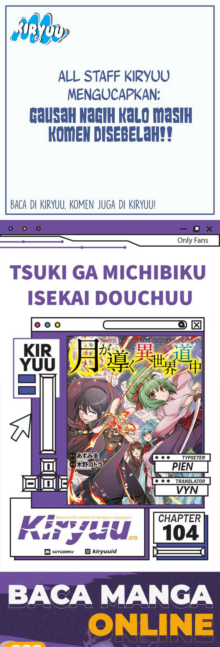 Komik Tsuki ga Michibiku Isekai Douchuu - Chapter 104