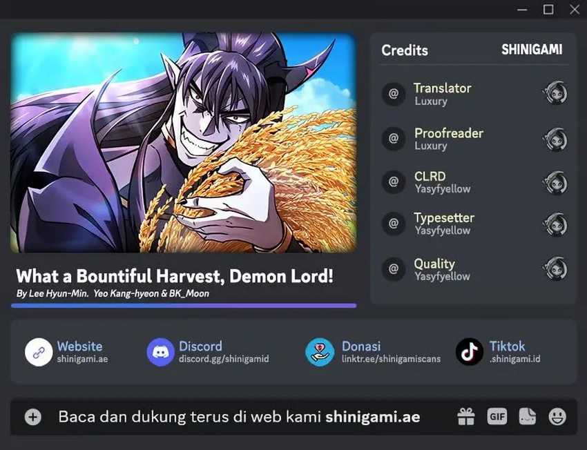 Komik What A Bountiful Harvest, Demon Lord! - Chapter 05