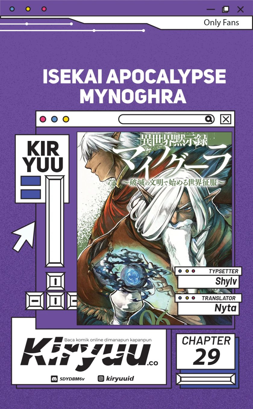 Komik Isekai Mokushiroku Mynoghra: Hametsu no Bunmei de Hajimeru Sekai Seifuku - Chapter 29