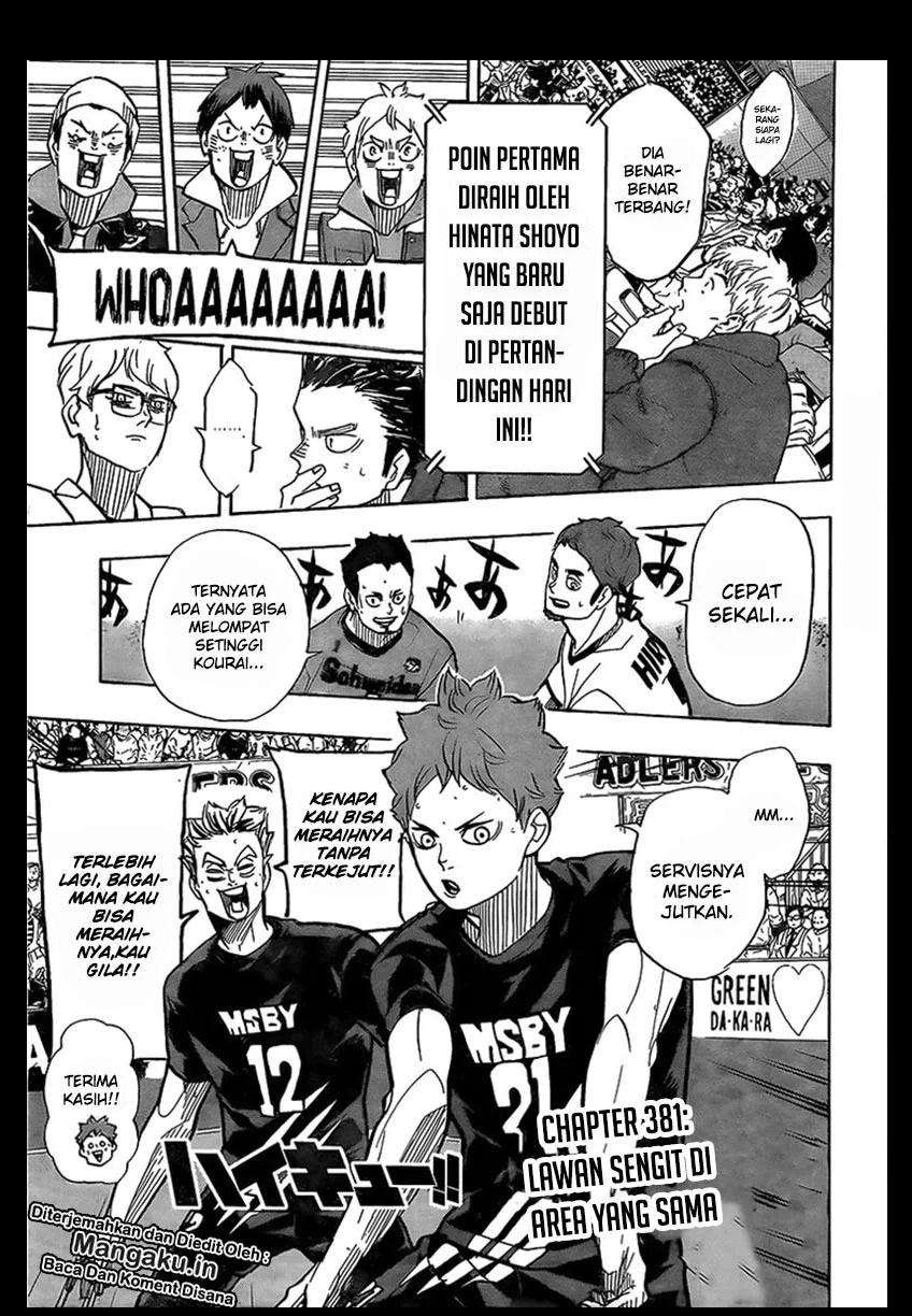 Baca Manga Haikyuu!! Chapter 381 Gambar 2