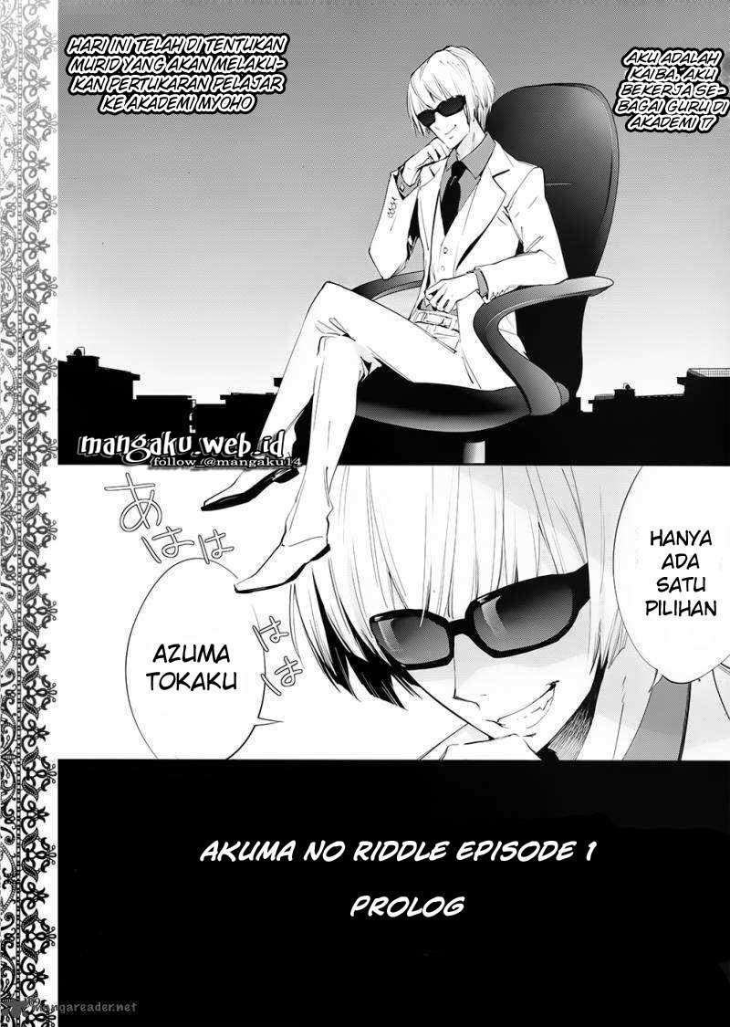 Komik Akuma no Riddle - Chapter 1