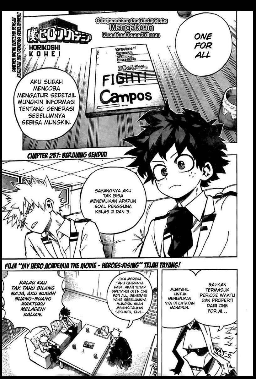 Komik Boku no Hero Academia - Chapter 257