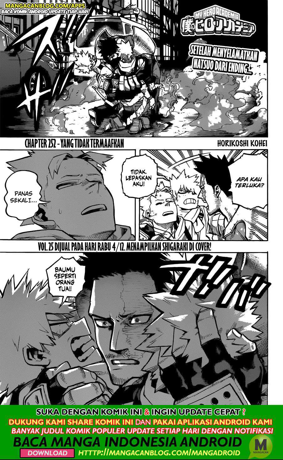 Komik Boku no Hero Academia - Chapter 252