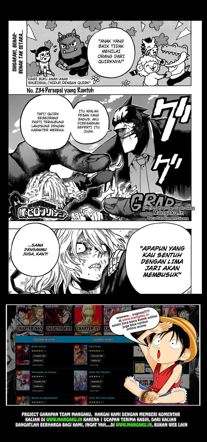 Baca Manga Boku no Hero Academia Chapter 234 Gambar 2