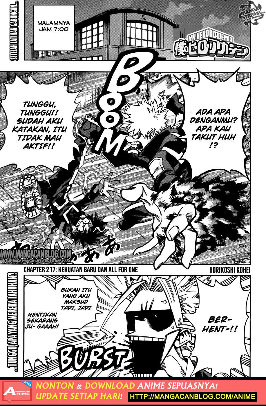 Komik Boku no Hero Academia - Chapter 217