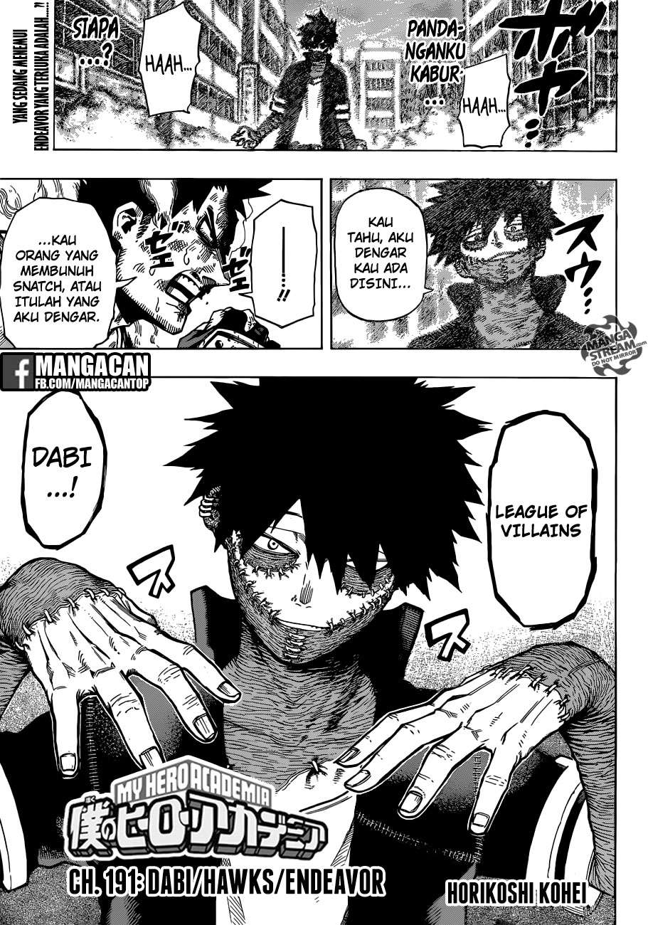Komik Boku no Hero Academia - Chapter 191
