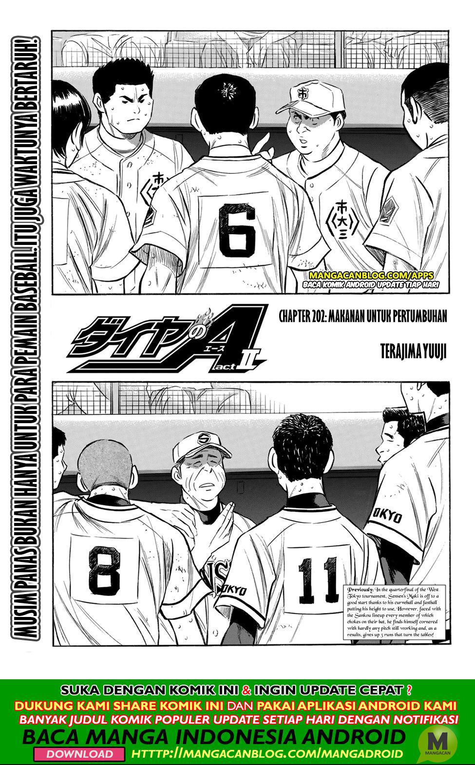 Komik Diamond no Ace Act 2 - Chapter 202