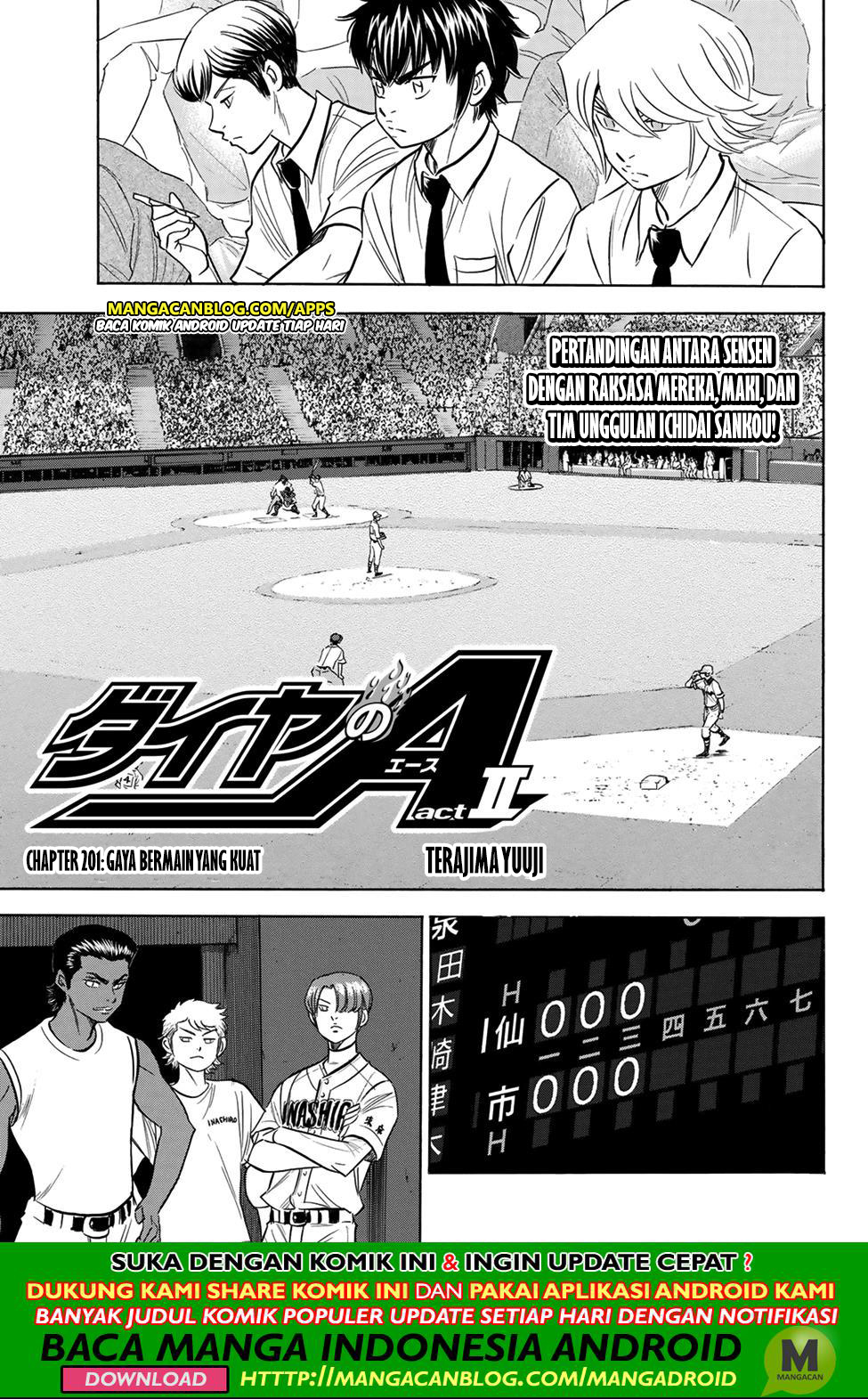 Komik Diamond no Ace Act 2 - Chapter 201