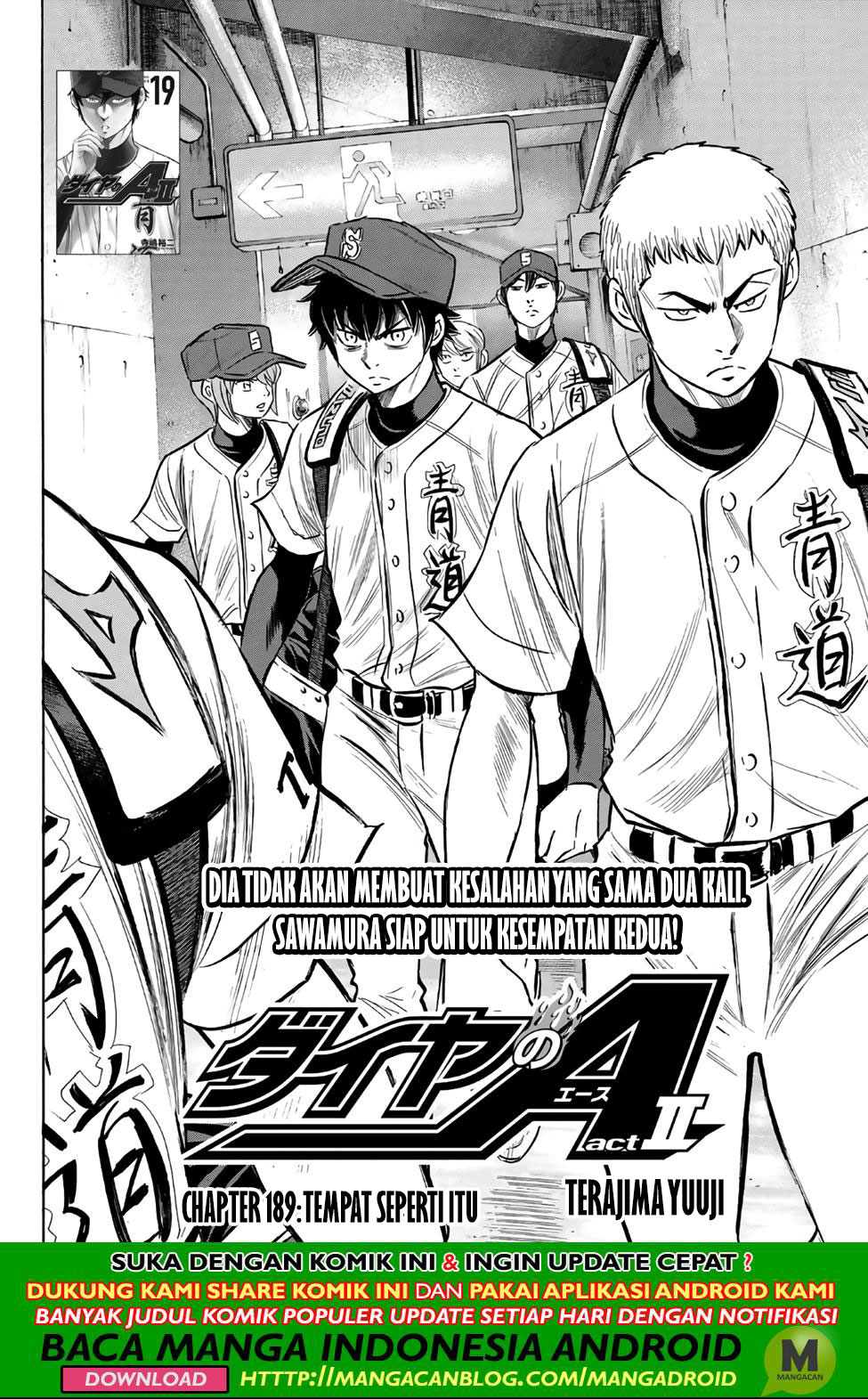Baca Manga Diamond no Ace Act 2 Chapter 189 Gambar 2