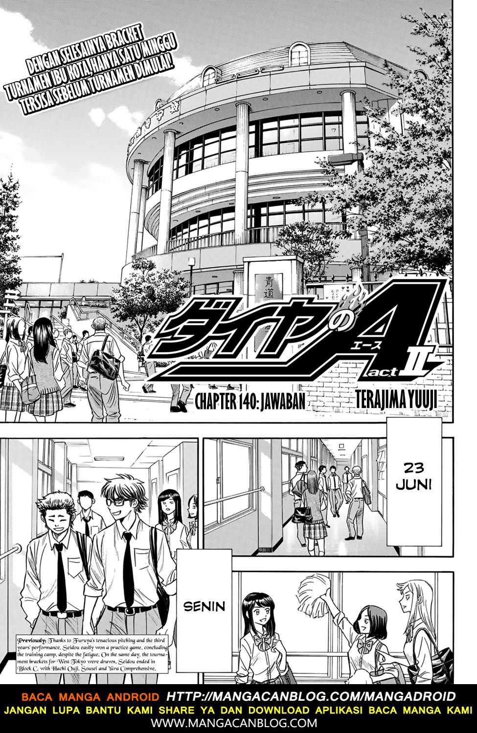 Komik Diamond no Ace Act 2 - Chapter 140