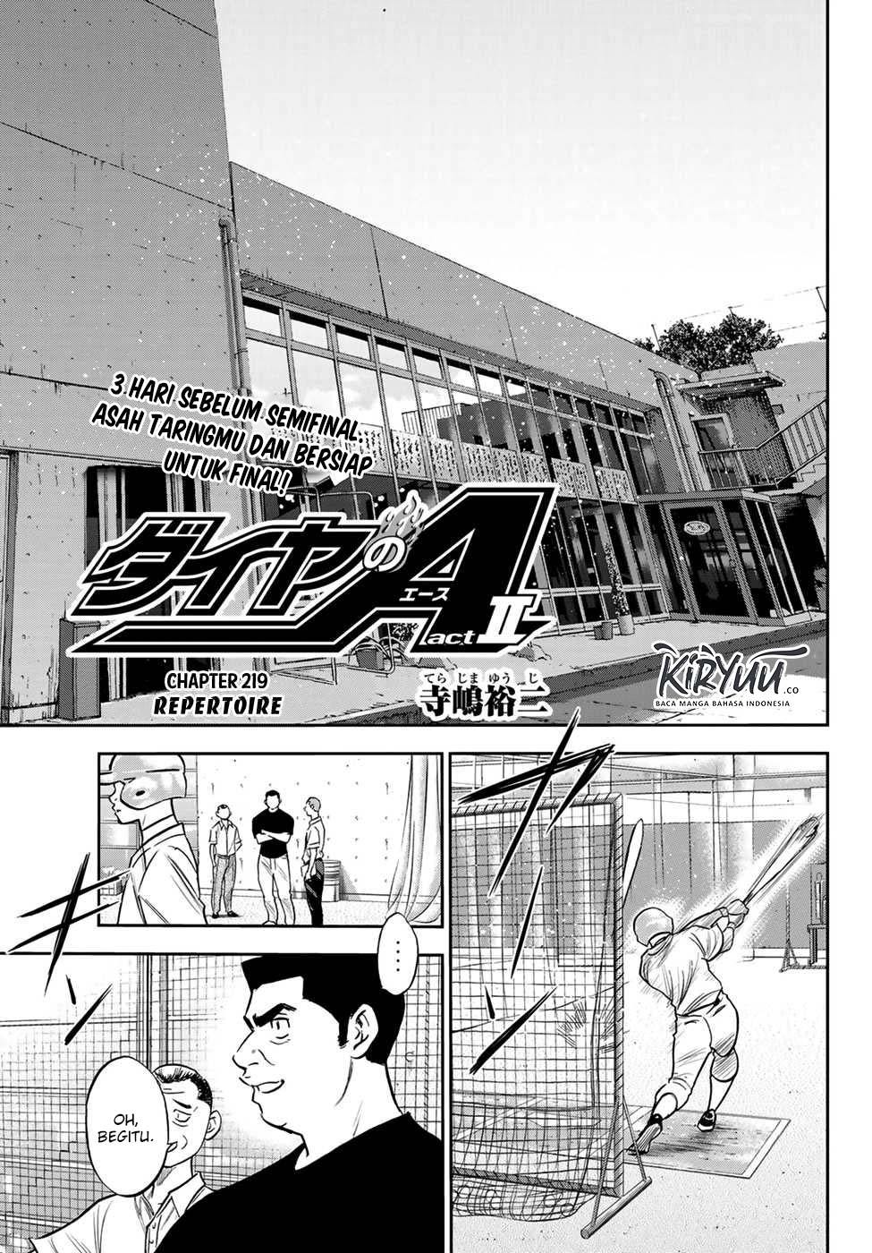 Baca Manga Diamond no Ace Act 2 Chapter 219 Gambar 2