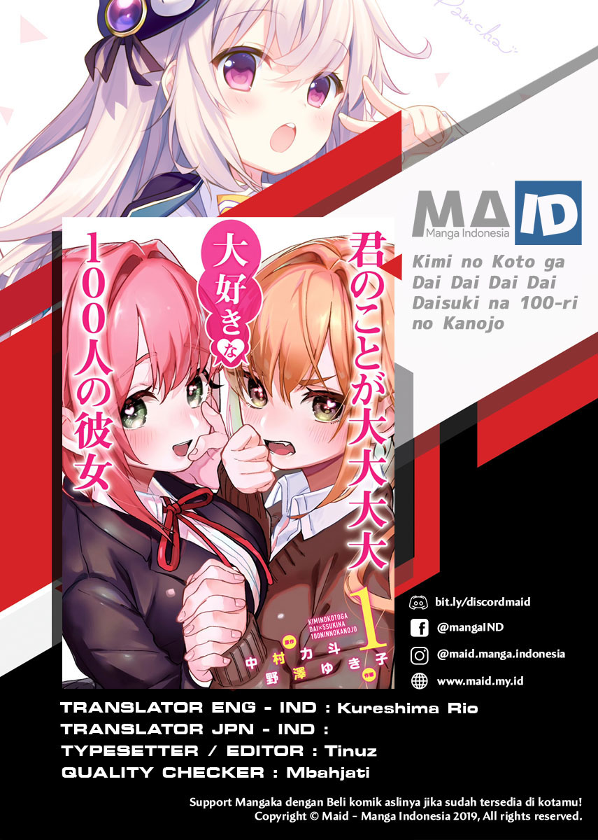 Komik Kimi no Koto ga Dai Dai Dai Dai Daisuki na 100-ri no Kanojo - Chapter 19