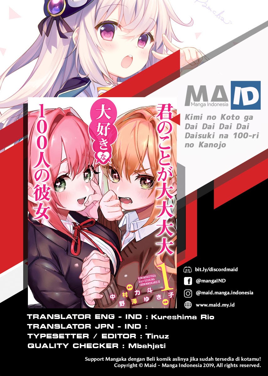 Komik Kimi no Koto ga Dai Dai Dai Dai Daisuki na 100-ri no Kanojo - Chapter 16