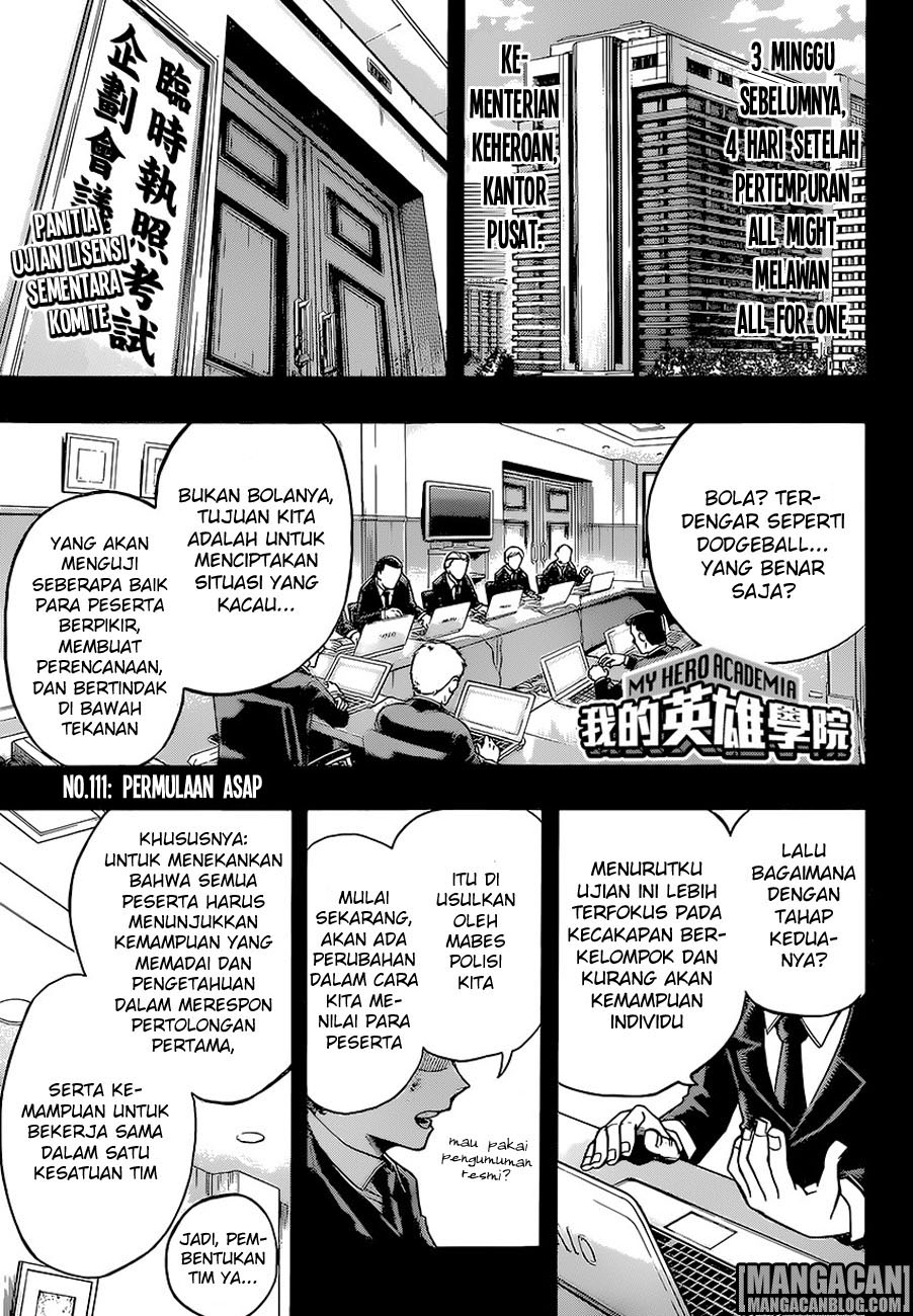 Komik Boku no Hero Academia - Chapter 111