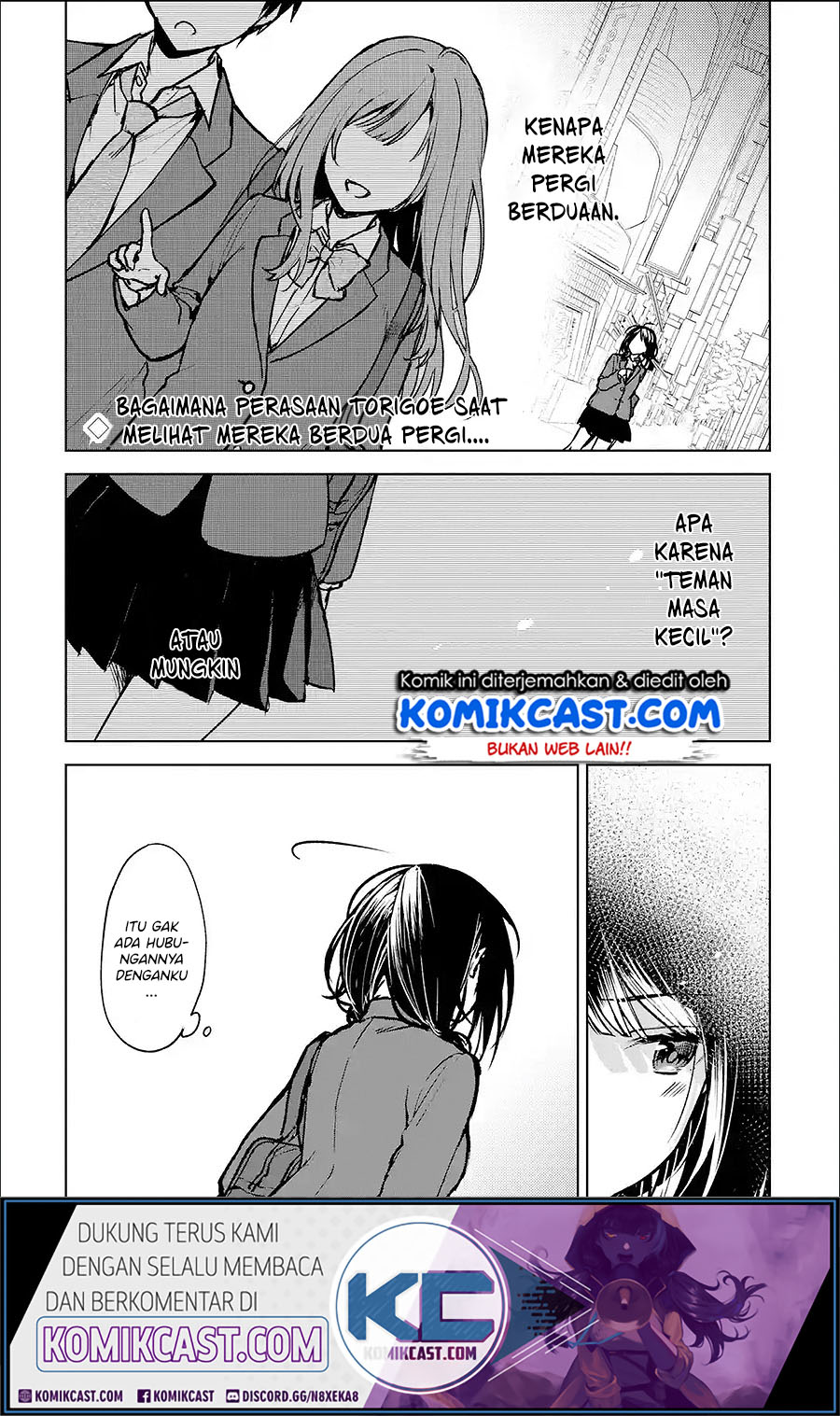 Komik Chikan Saresou ni Natteiru S-kyuu Bishoujo wo Tasuketara Tonari no Seki no Osanajimi datta - Chapter 19.1