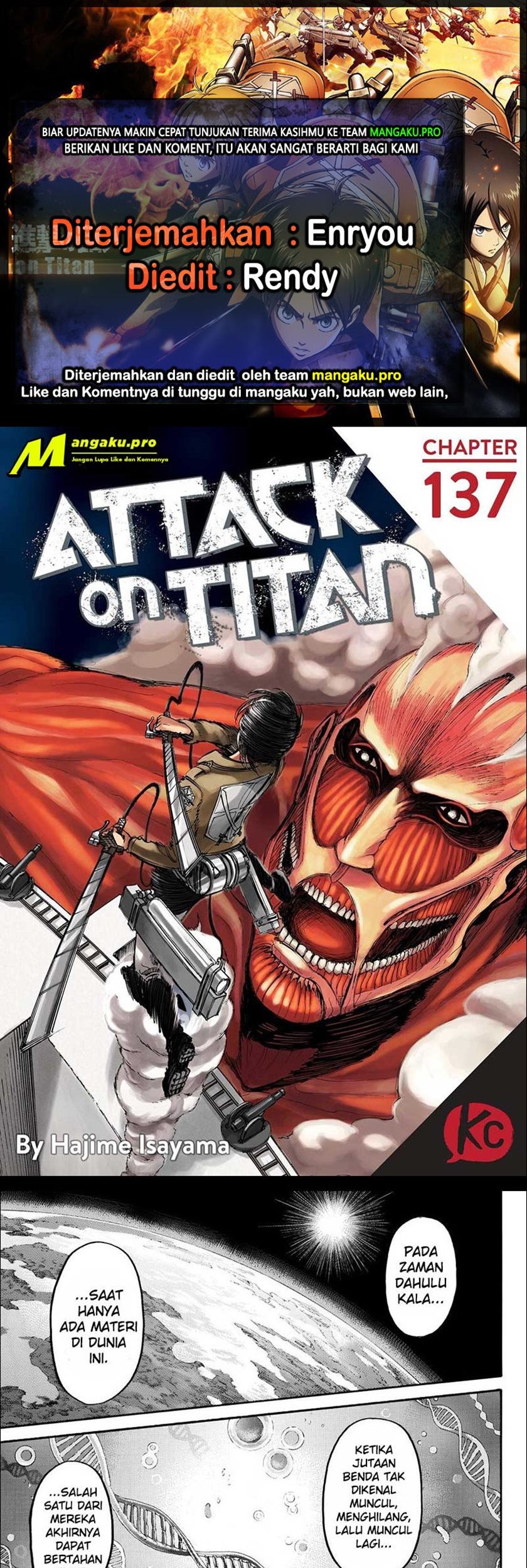 Komik Shingeki no Kyojin - Chapter 137.1
