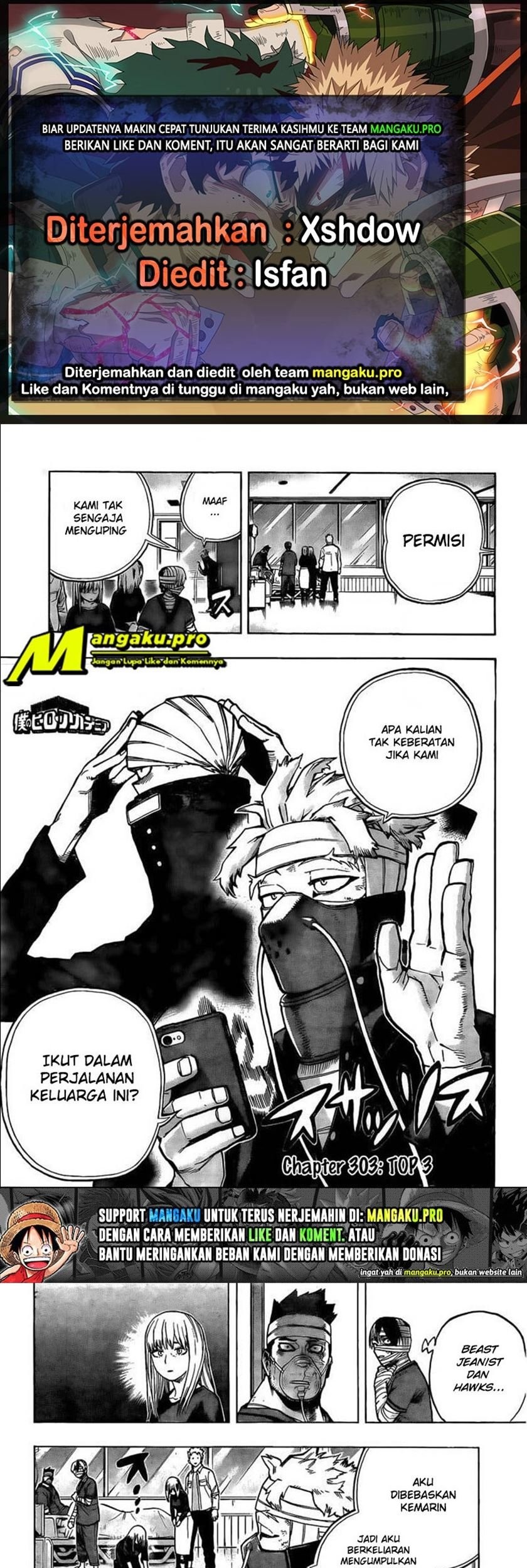 Komik Boku no Hero Academia - Chapter 303