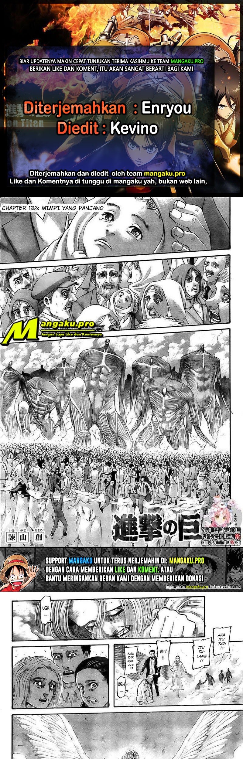 Komik Shingeki no Kyojin - Chapter 138.1