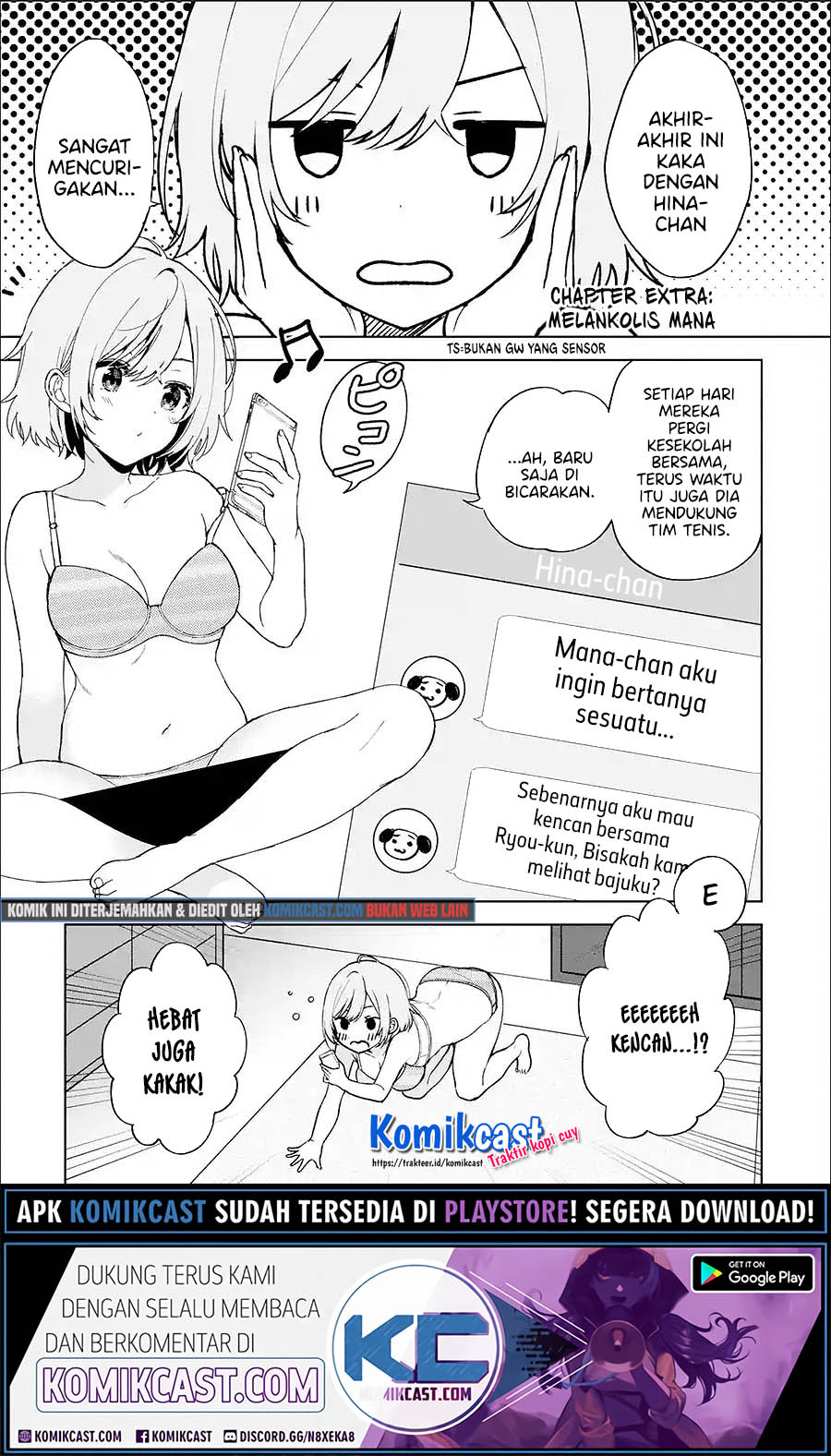 Baca Manga Chikan Saresou ni Natteiru S-kyuu Bishoujo wo Tasuketara Tonari no Seki no Osanajimi datta Chapter 21.5 Gambar 2