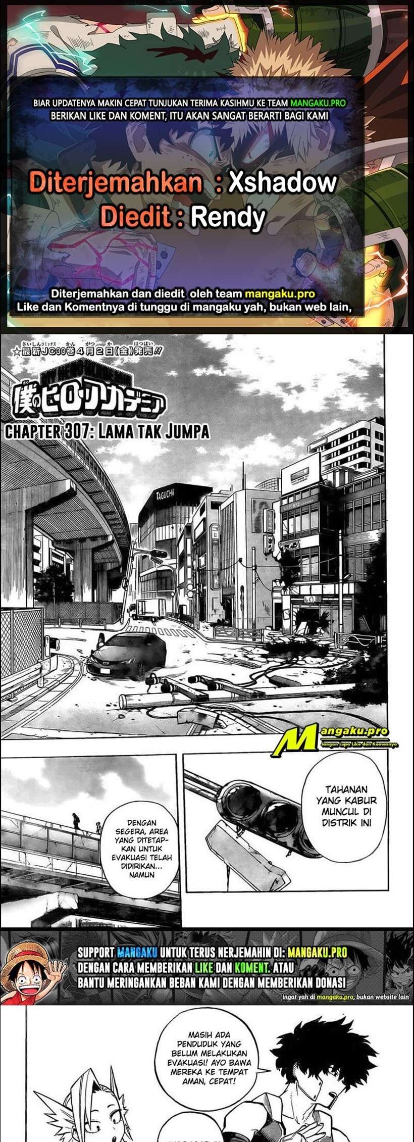 Komik Boku no Hero Academia - Chapter 307