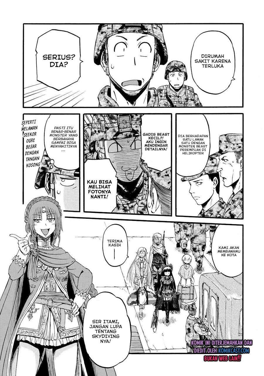 Gate – Jietai Kare no Chi nite Kaku Tatakeri Chapter 102 Gambar 11
