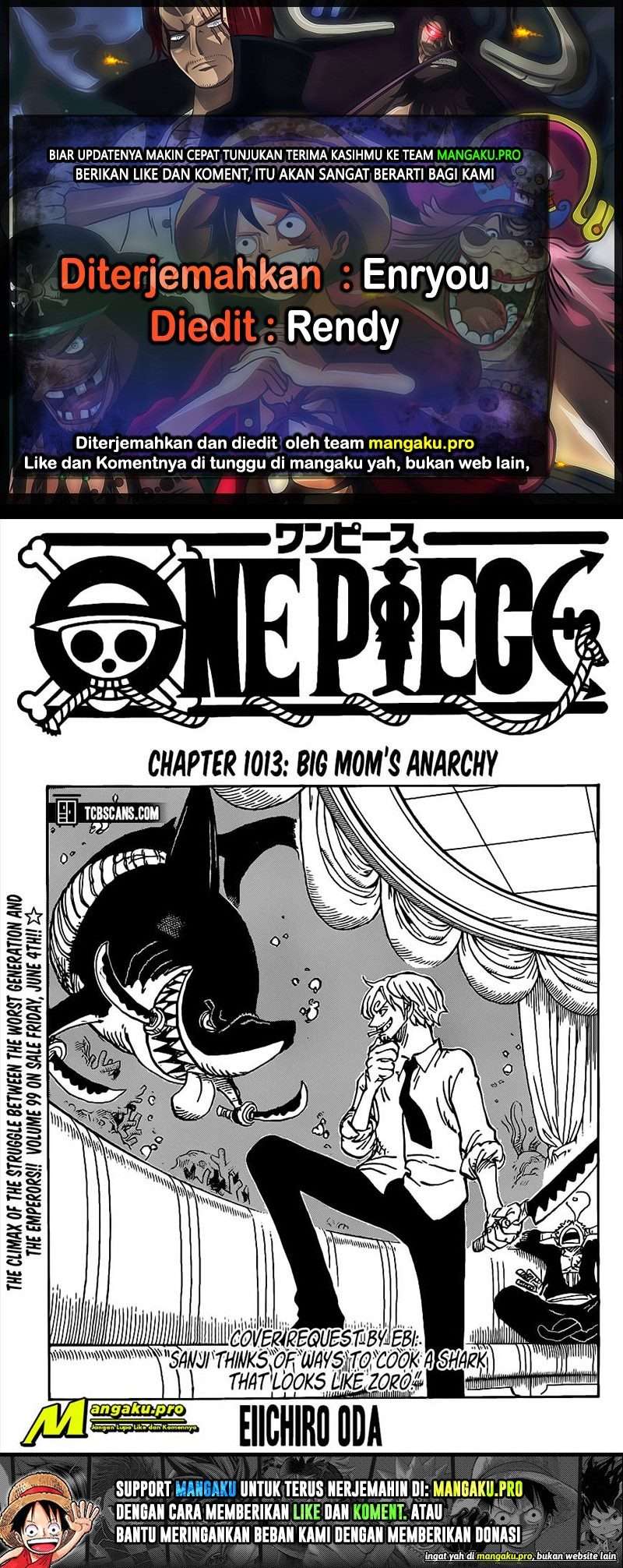 Komik One Piece - Chapter 1013