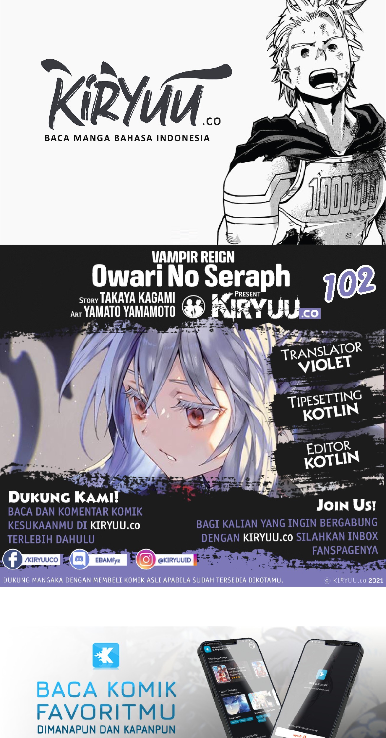 Komik Owari no Seraph - Chapter 102