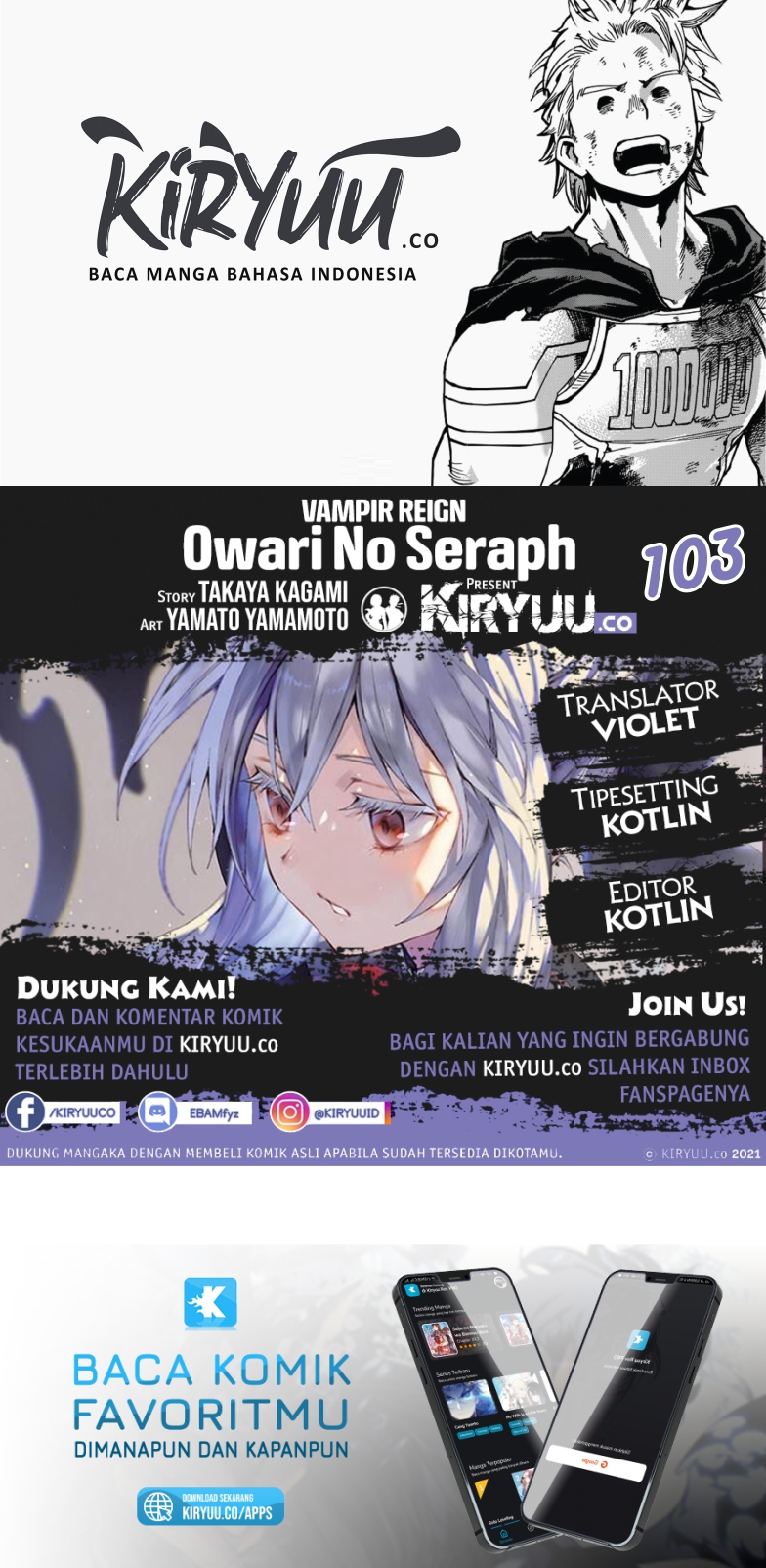 Komik Owari no Seraph - Chapter 103