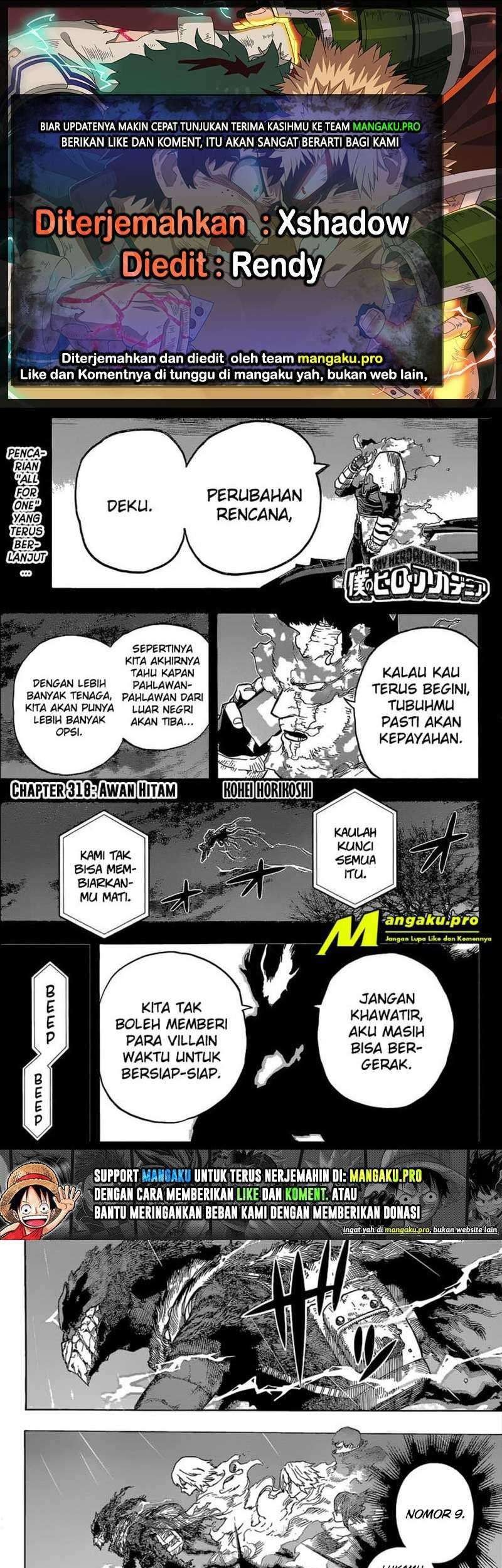 Komik Boku no Hero Academia - Chapter 318
