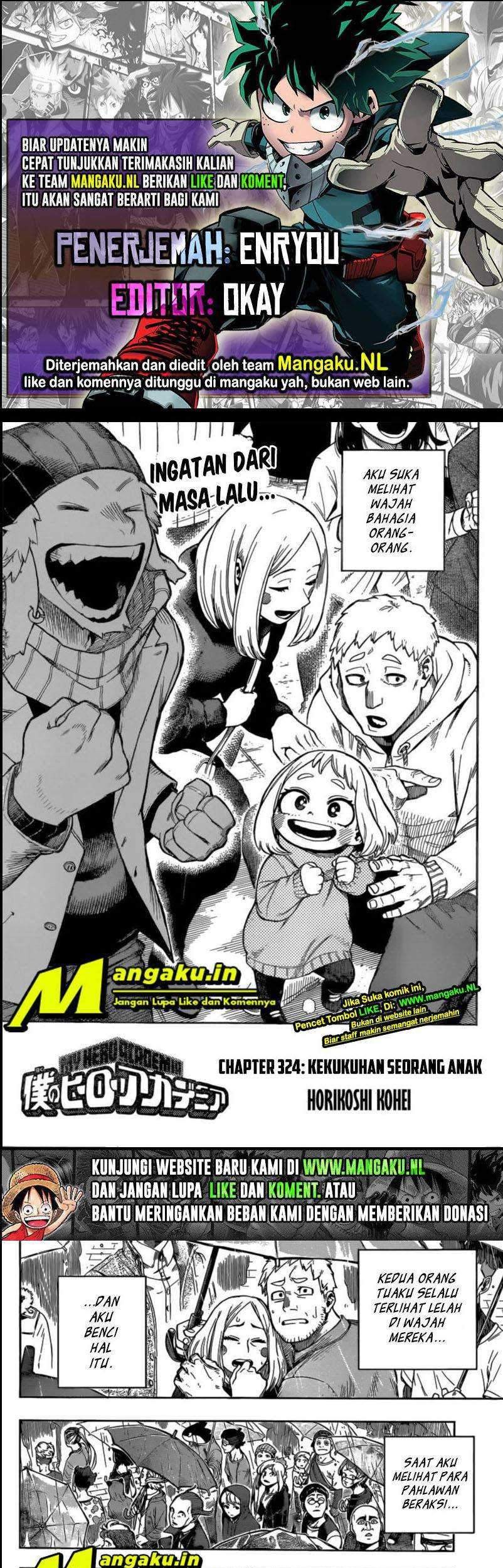 Komik Boku no Hero Academia - Chapter 324