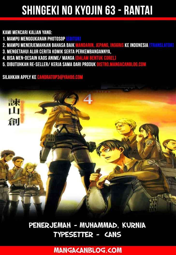 Komik Shingeki no Kyojin - Chapter 63