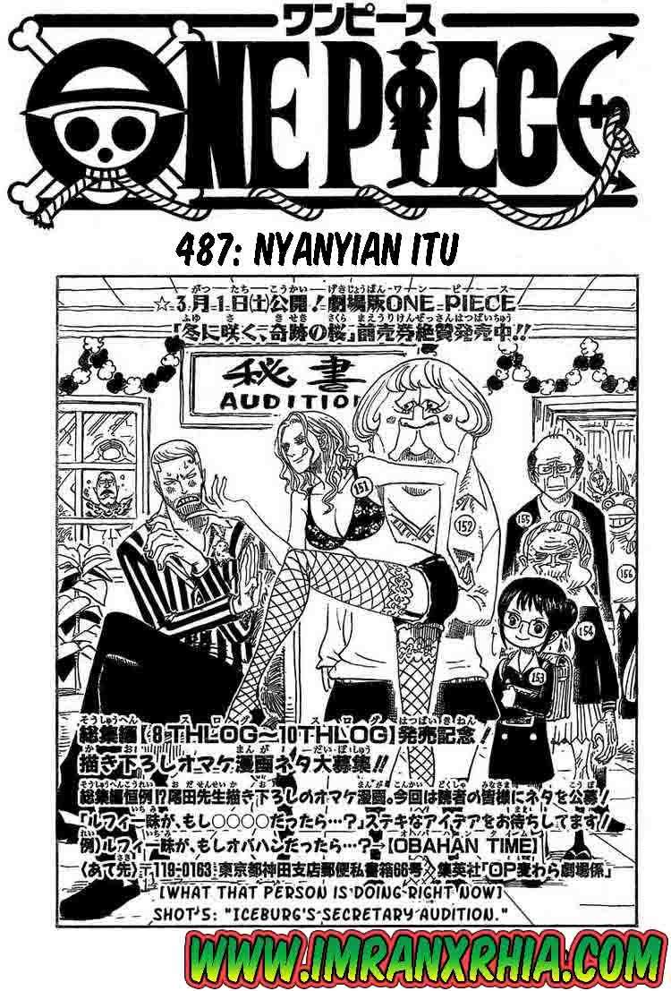 Komik One Piece - Chapter 487