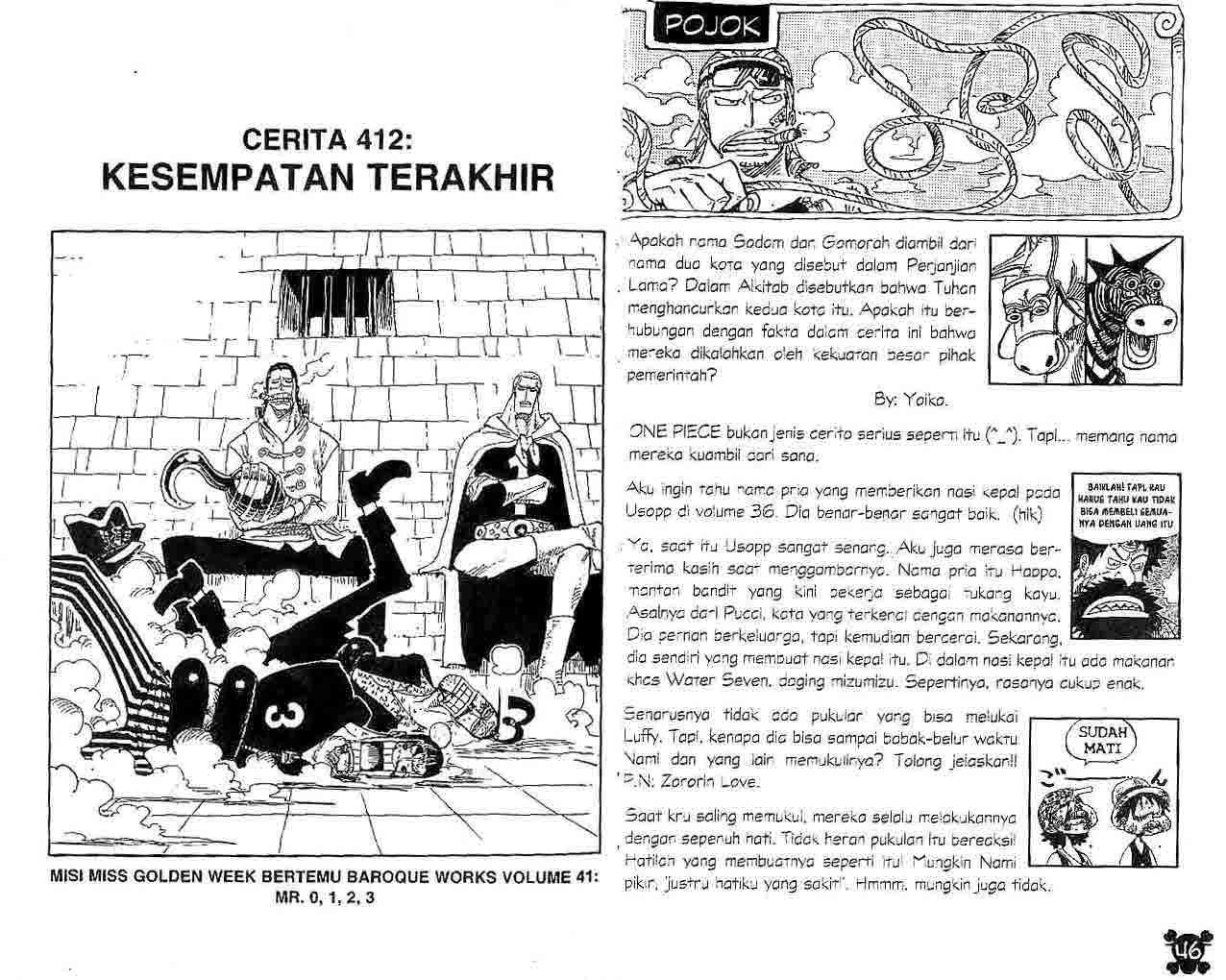 Komik One Piece - Chapter 412